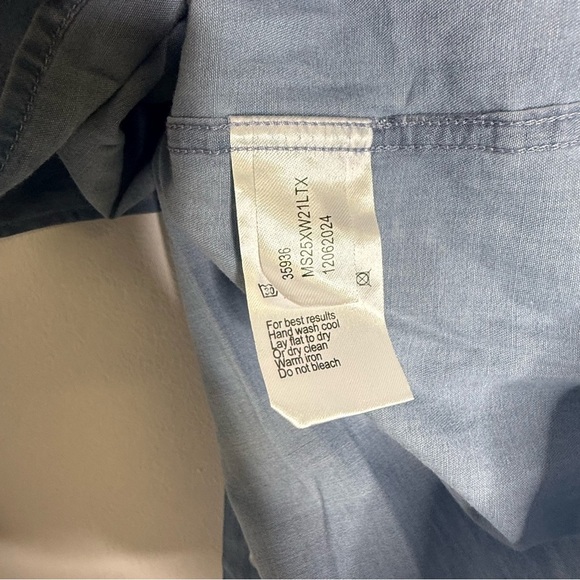 Peter Millar Chambray Indigo Shirt – Size Medium (NWT) - Picture 3 of 10